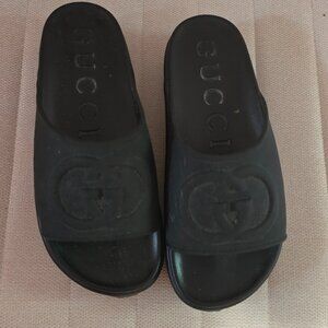 Size 10 Womens Platform Black G Slides